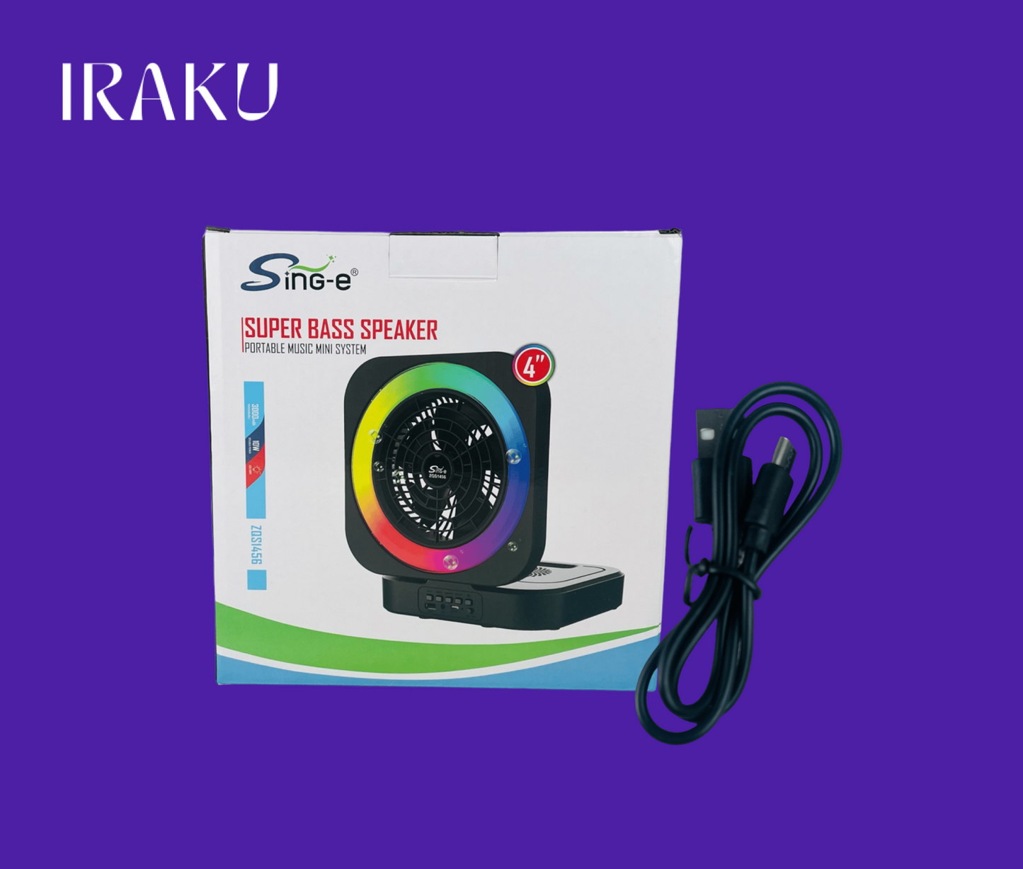 پانکەی تاشراو بە ڕووناکی LED و بڵندگۆ