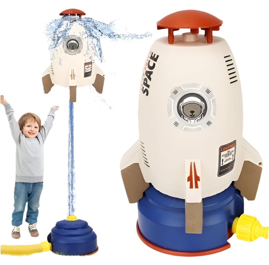 Rocket-shaped Water Sprinkler Toy